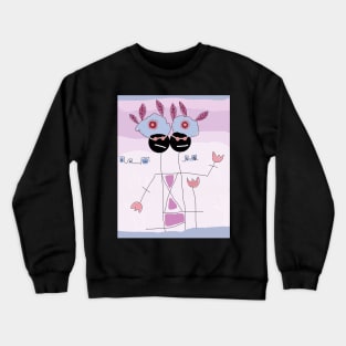 Kids Almost Cool Stick Figure Crewneck Sweatshirt